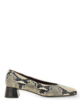 Beige Printed Pumps 1