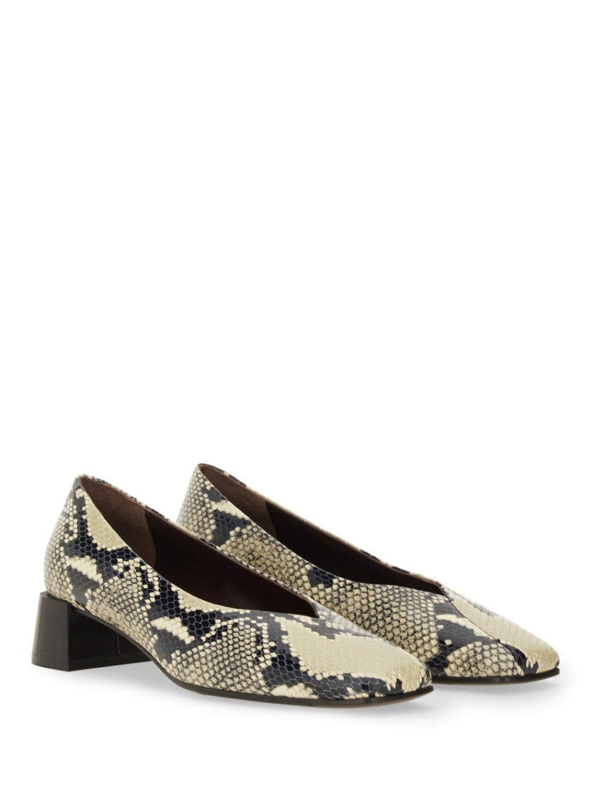 Beige Printed Pumps 2