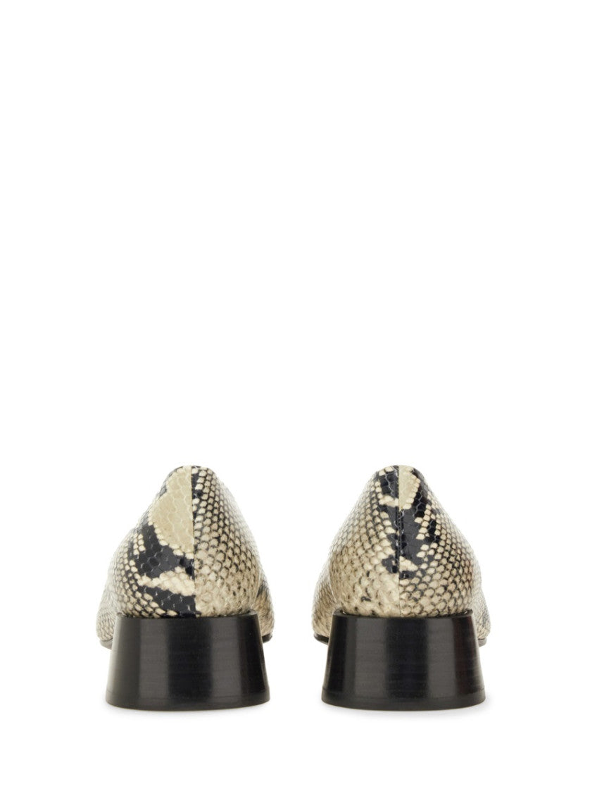 Beige Printed Pumps 3