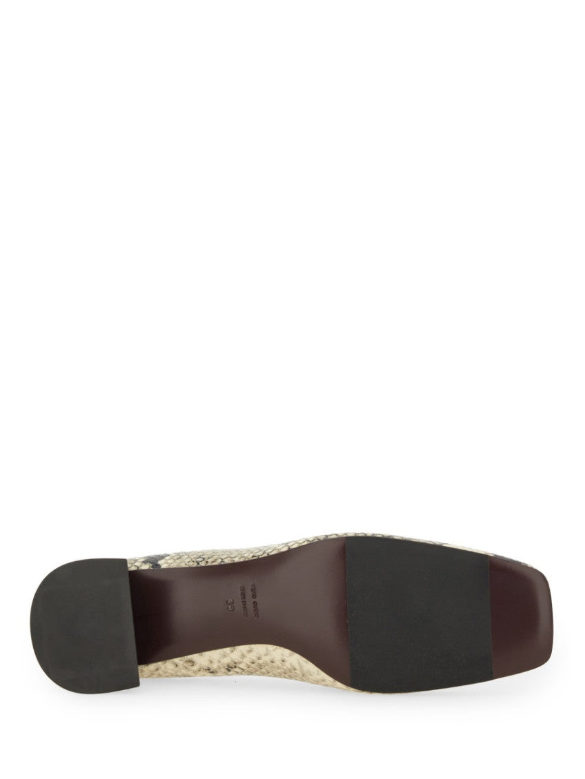Beige Printed Pumps 5