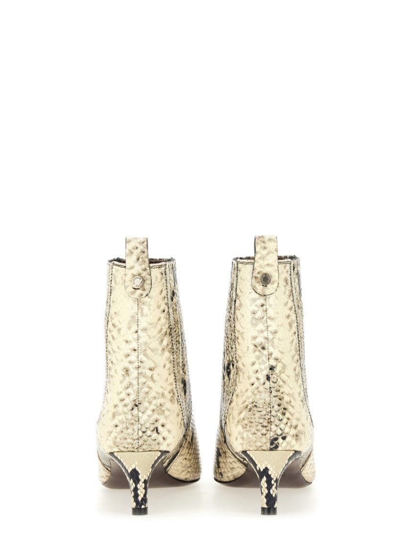 Beige Printed Temis Boots 3