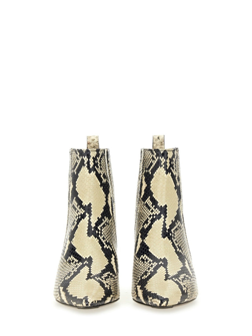 Beige Printed Temis Boots 4