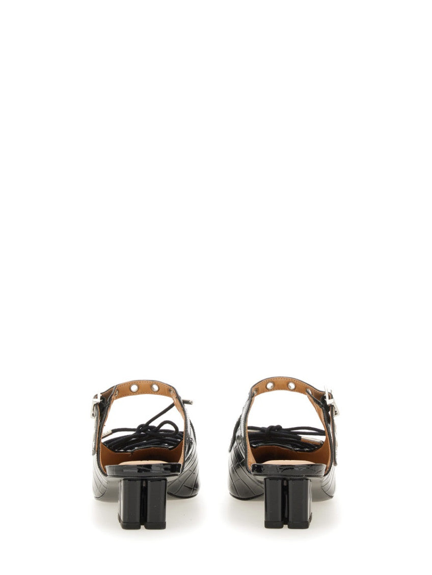 Black Leather Mules 3