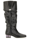 Black Slouchy Boots 1