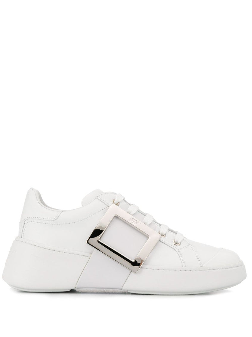 White Leather Sneakers 1