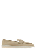 Beige Suede Loafers 1