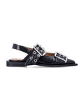 Black Pointed Toe Ballet Flats 1