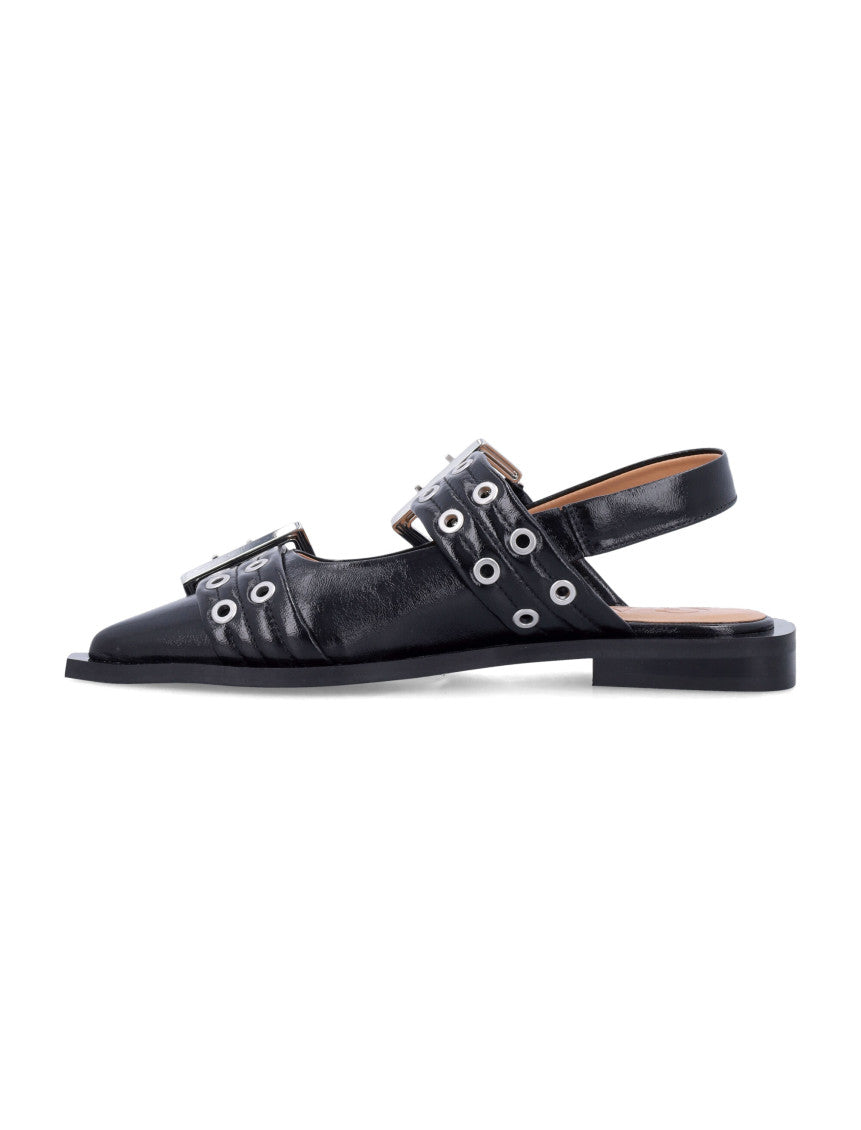 Black Pointed Toe Ballet Flats 3