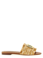 Beige Logo Sandals 1