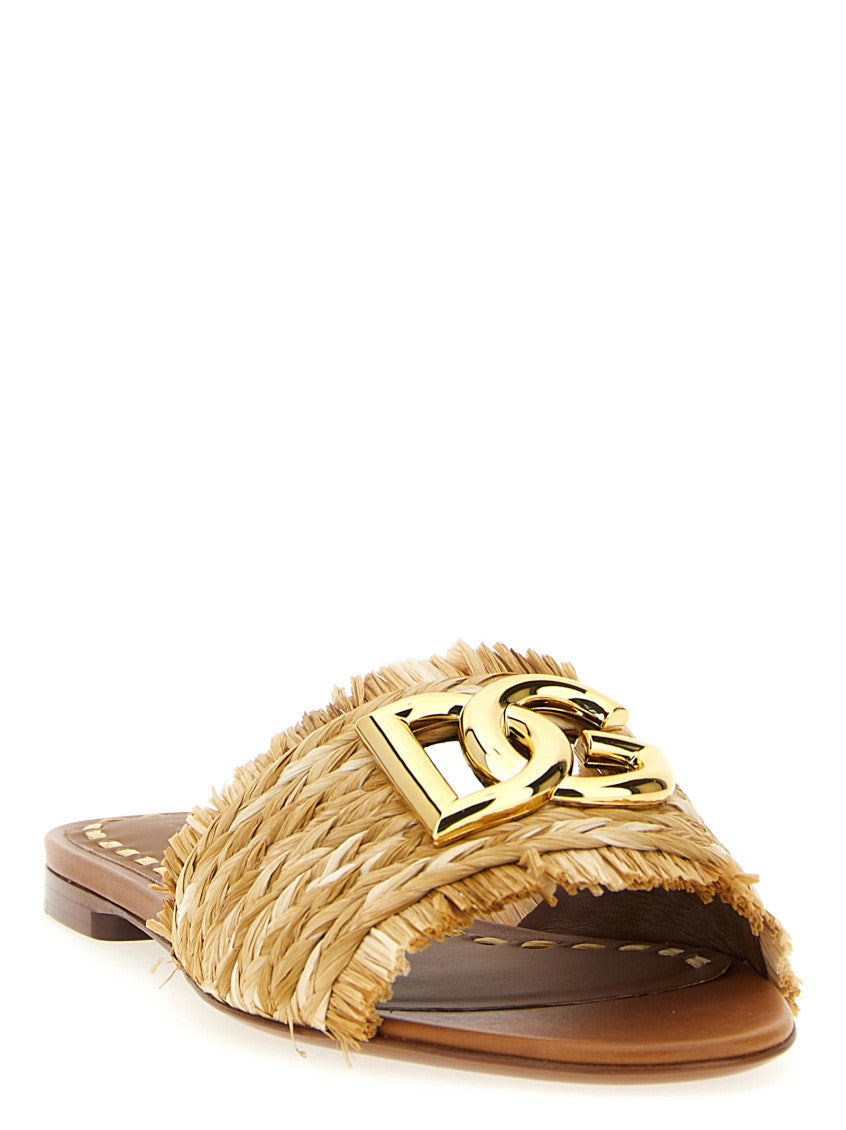 Beige Logo Sandals 2
