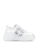 White Lace Up Sneakers 1