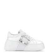 White Lace Up Sneakers 1