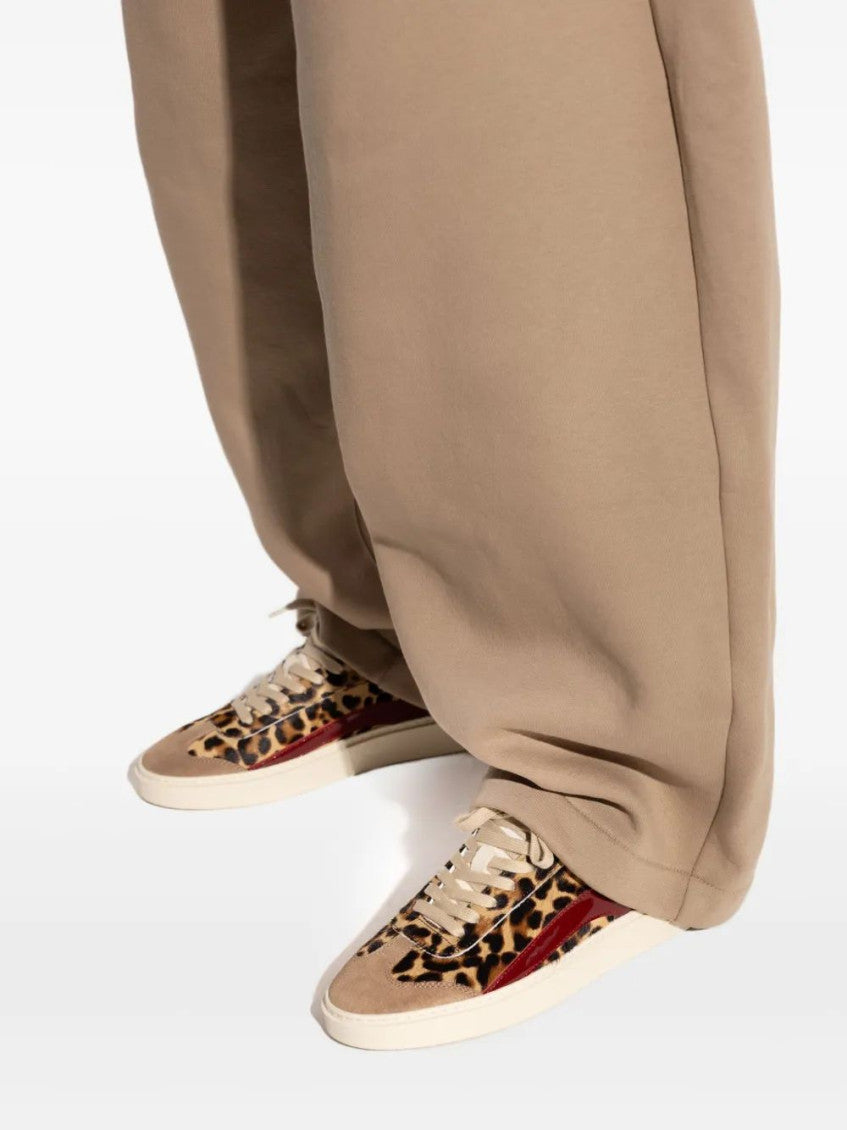 Leopard Print Lace Up Sneakers 5