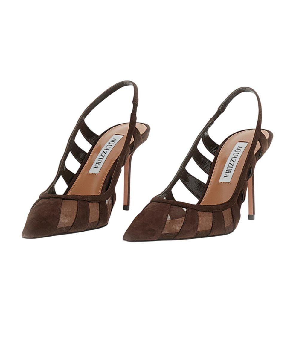 Dark Brown Pointed Toe Pumps 2