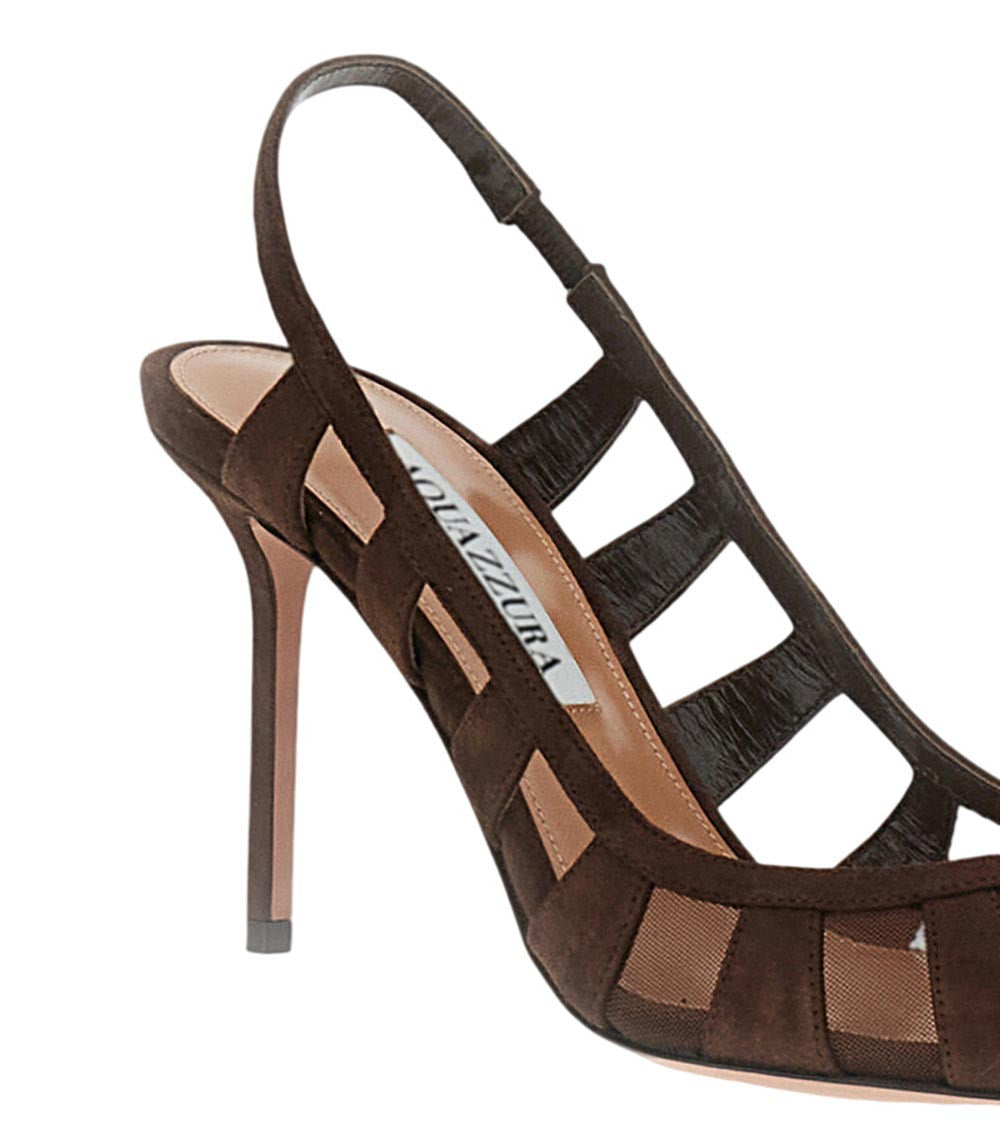 Dark Brown Pointed Toe Pumps 4