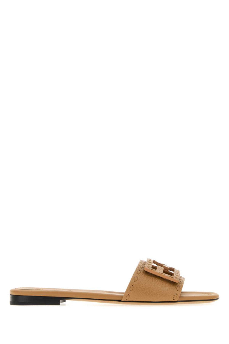 Beige Slip On Flats 1