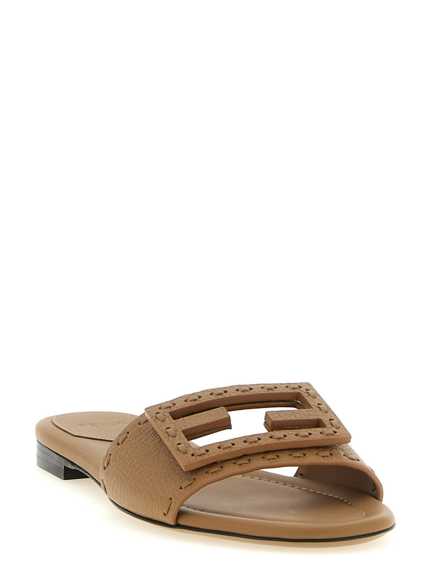 Beige Slip On Flats 2