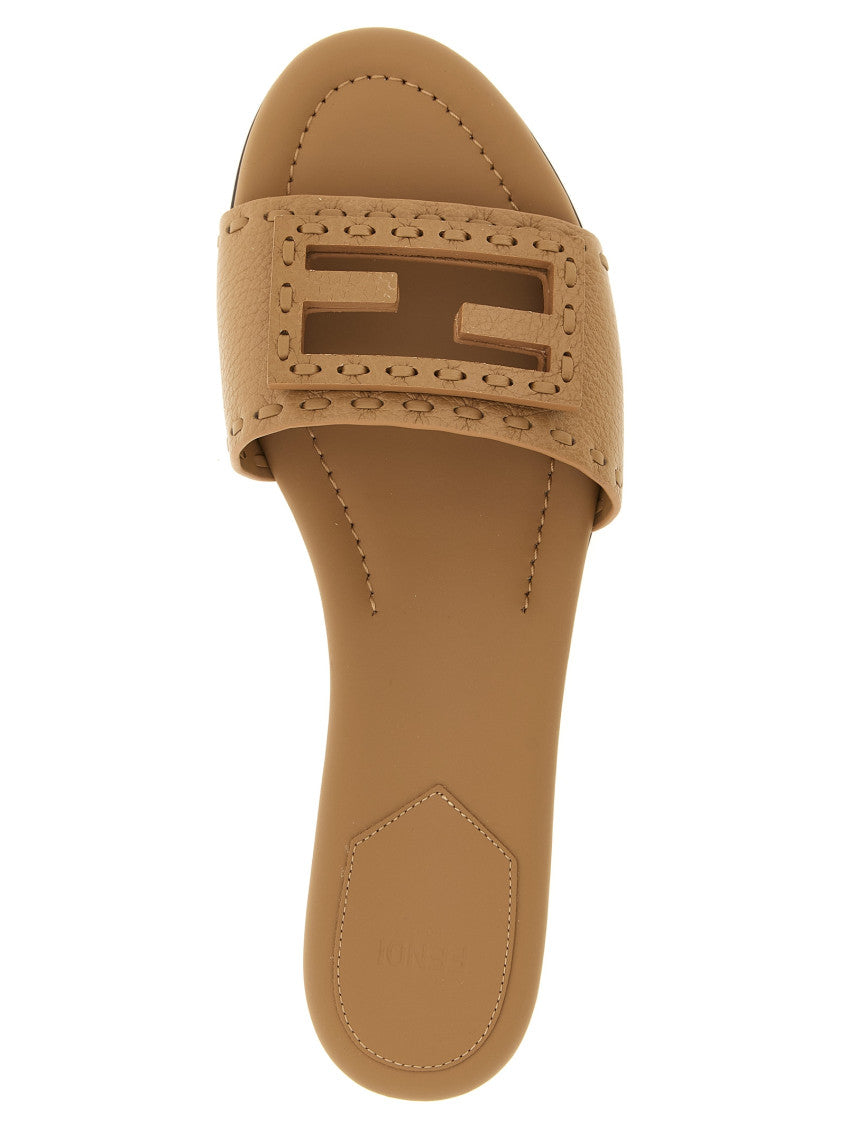 Beige Slip On Flats 3