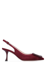 Burgundy Embellished Pumps 1