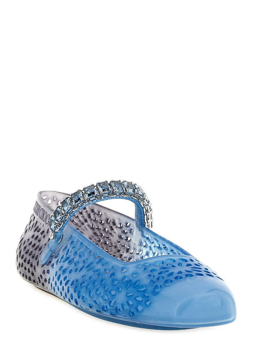 Blue Color Block Ballet Flat 2