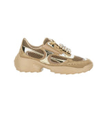 Brown Embellished Sneakers 1
