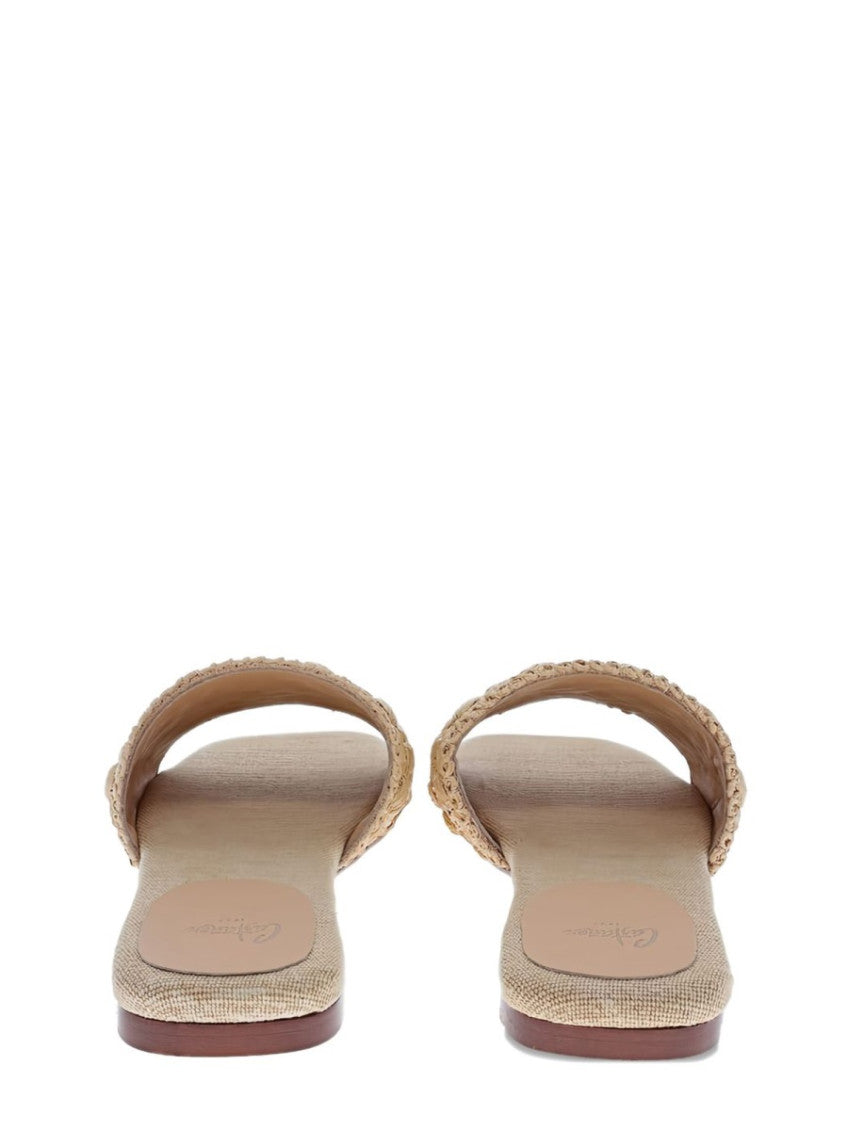 Beige Floral Sandals 3