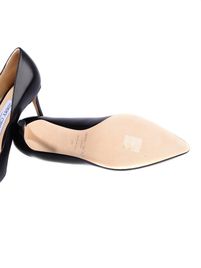 Black Leather Pumps 5