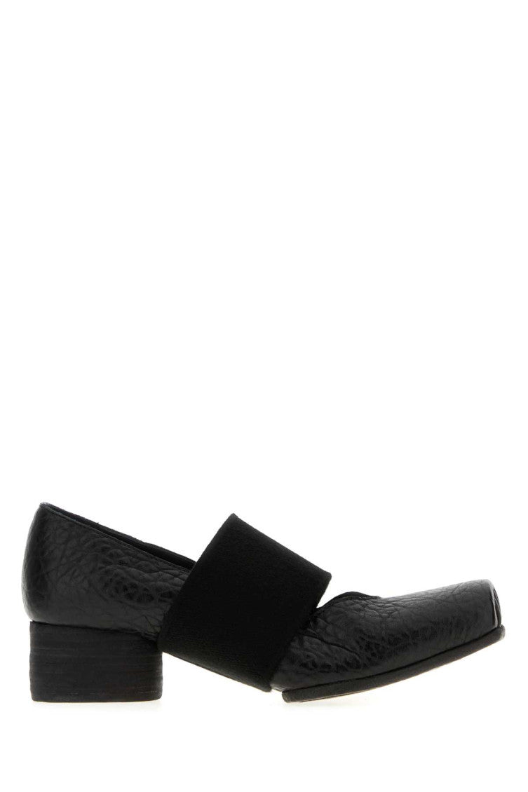 Black Leather Pumps 1