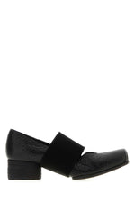 Black Leather Pumps 1