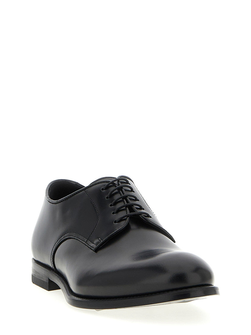 Black Leather Lace Up Shoes 2