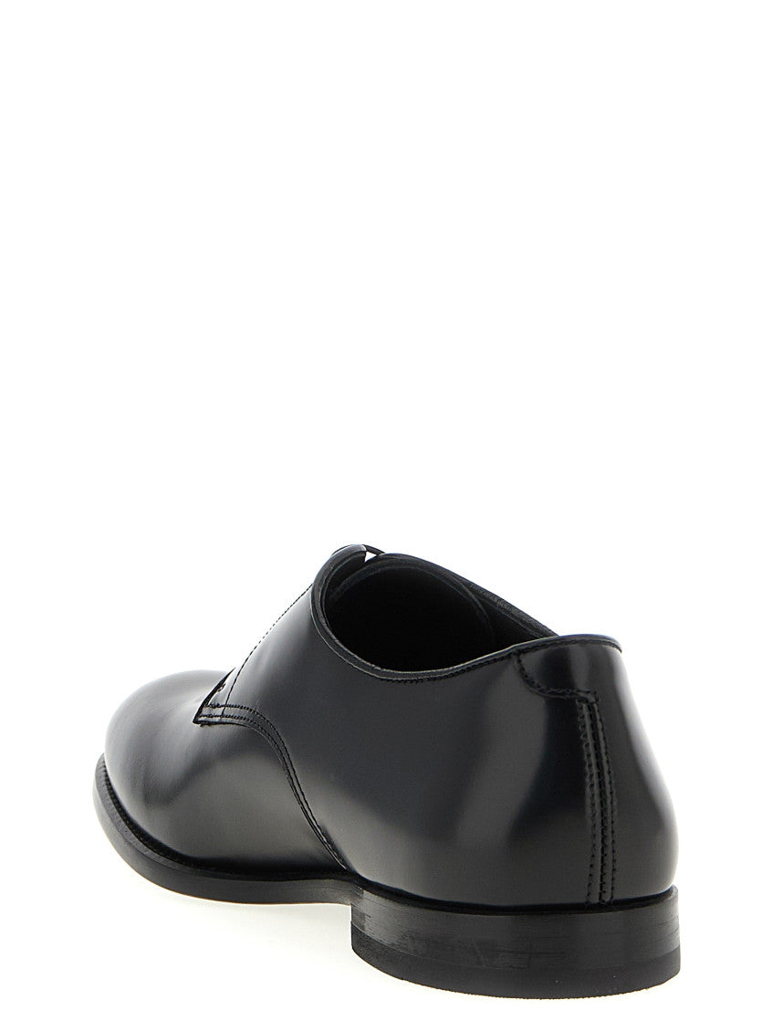 Black Leather Lace Up Shoes 3