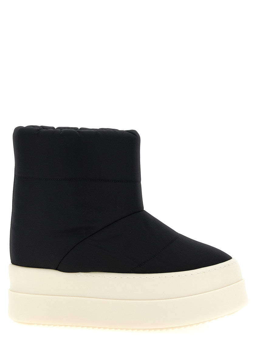 BlackWhite Low Ankle Boots 1