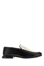 Black Two-Tone Leather Loafers 1