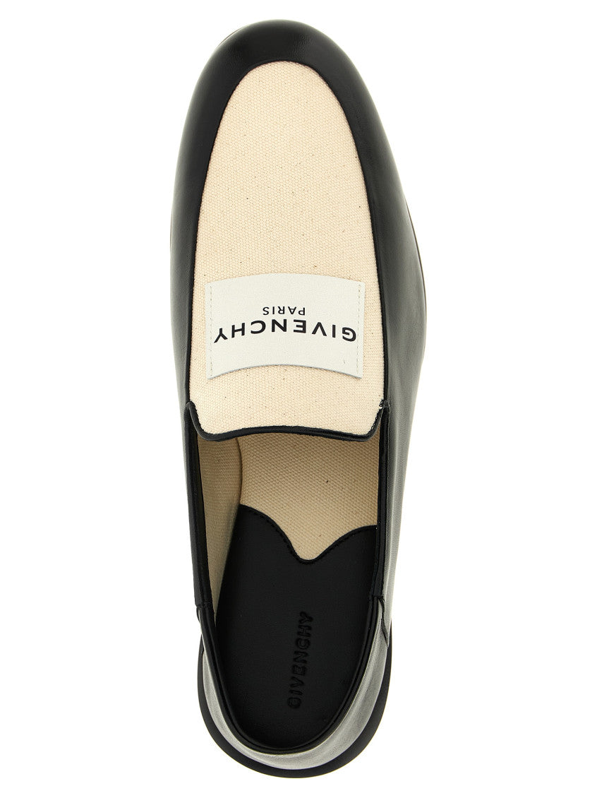 Black Two-Tone Leather Loafers 4
