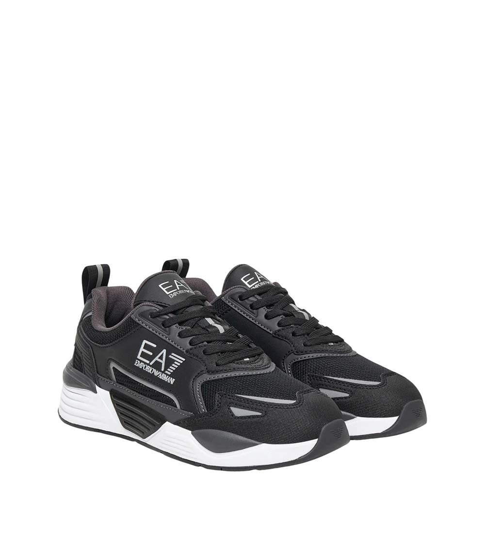Black Side-Logo Sneakers 2