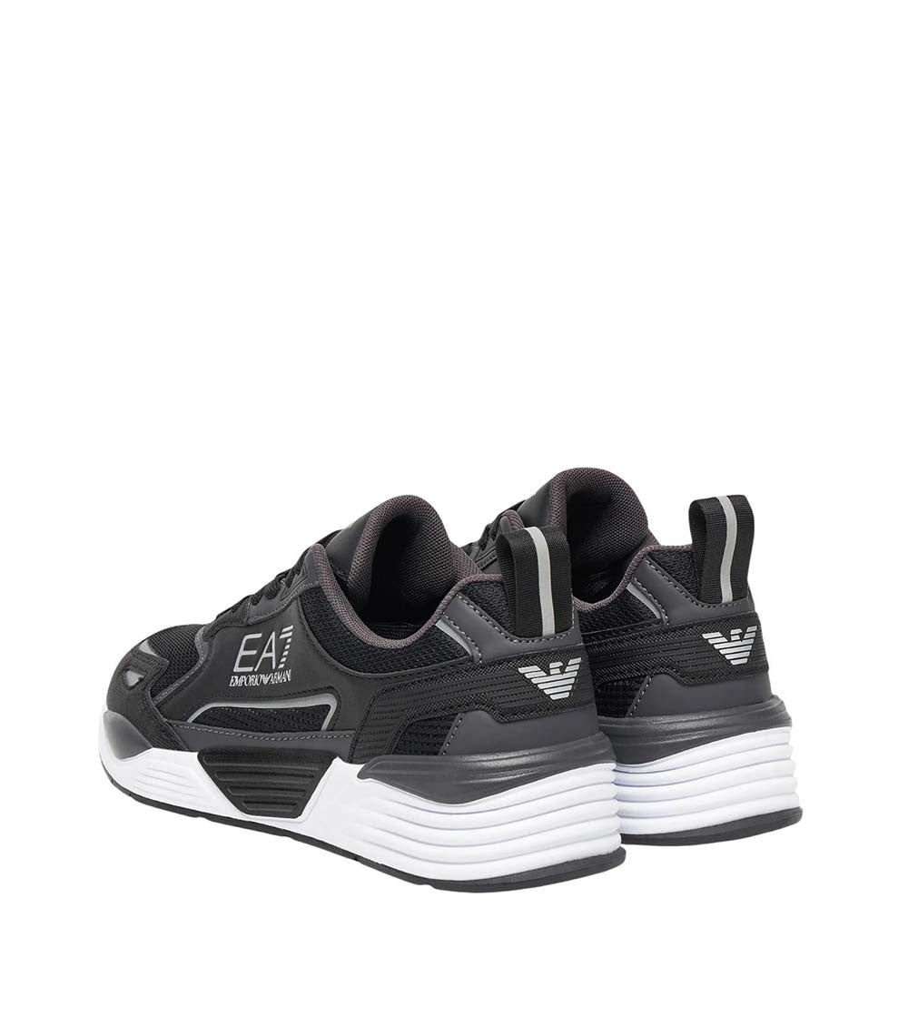 Black Side-Logo Sneakers 3