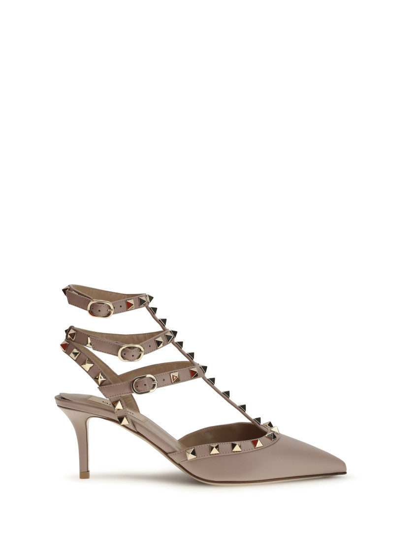 Beige Rockstud Pumps 1