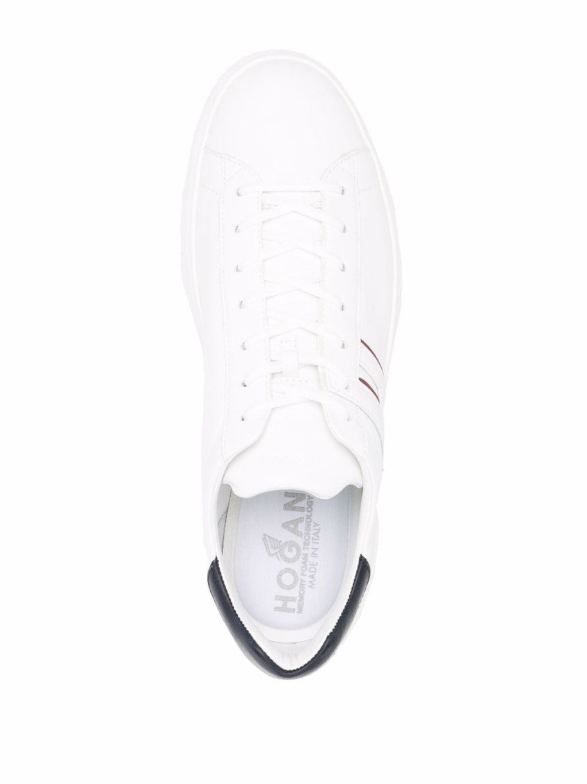White H580 Leather Sneakers 2