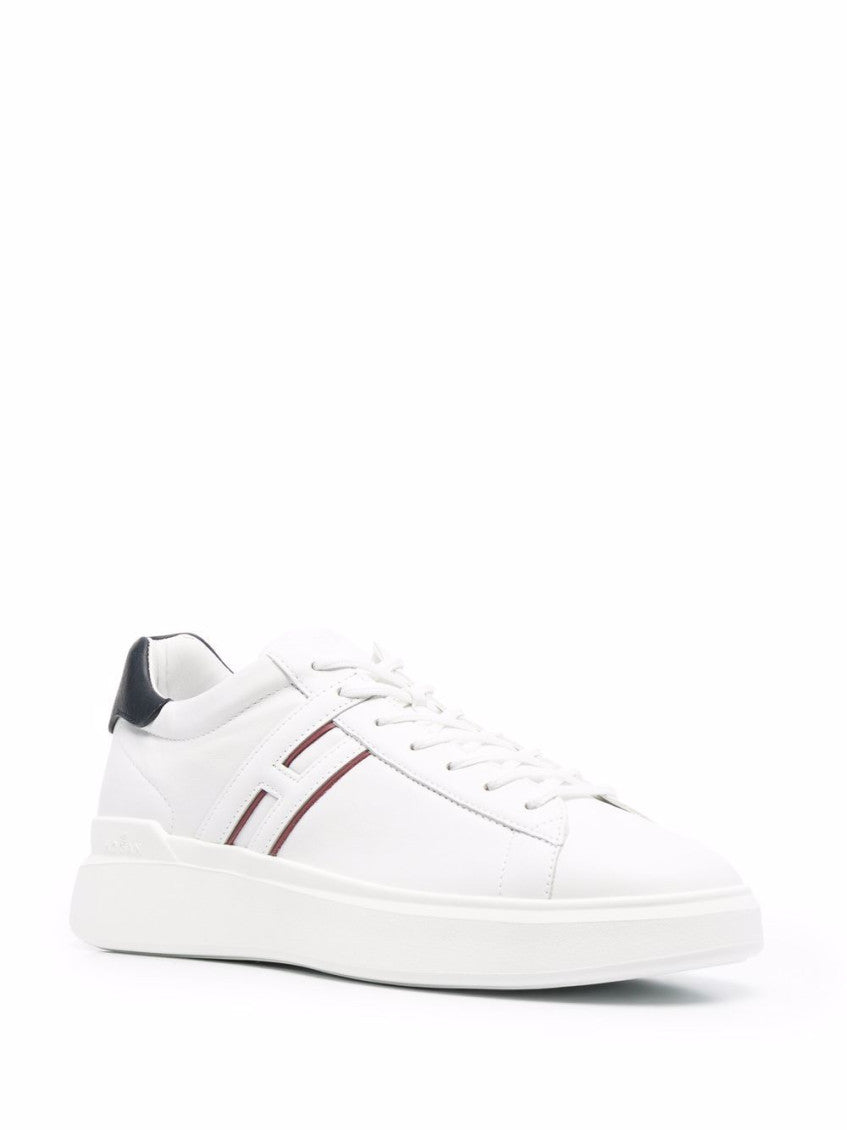 White H580 Leather Sneakers 4