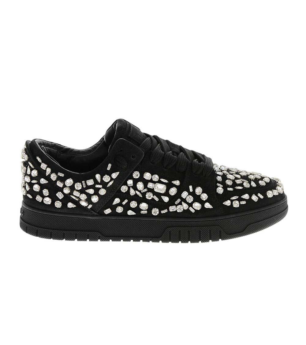 Black Low Leather Sneakers 1