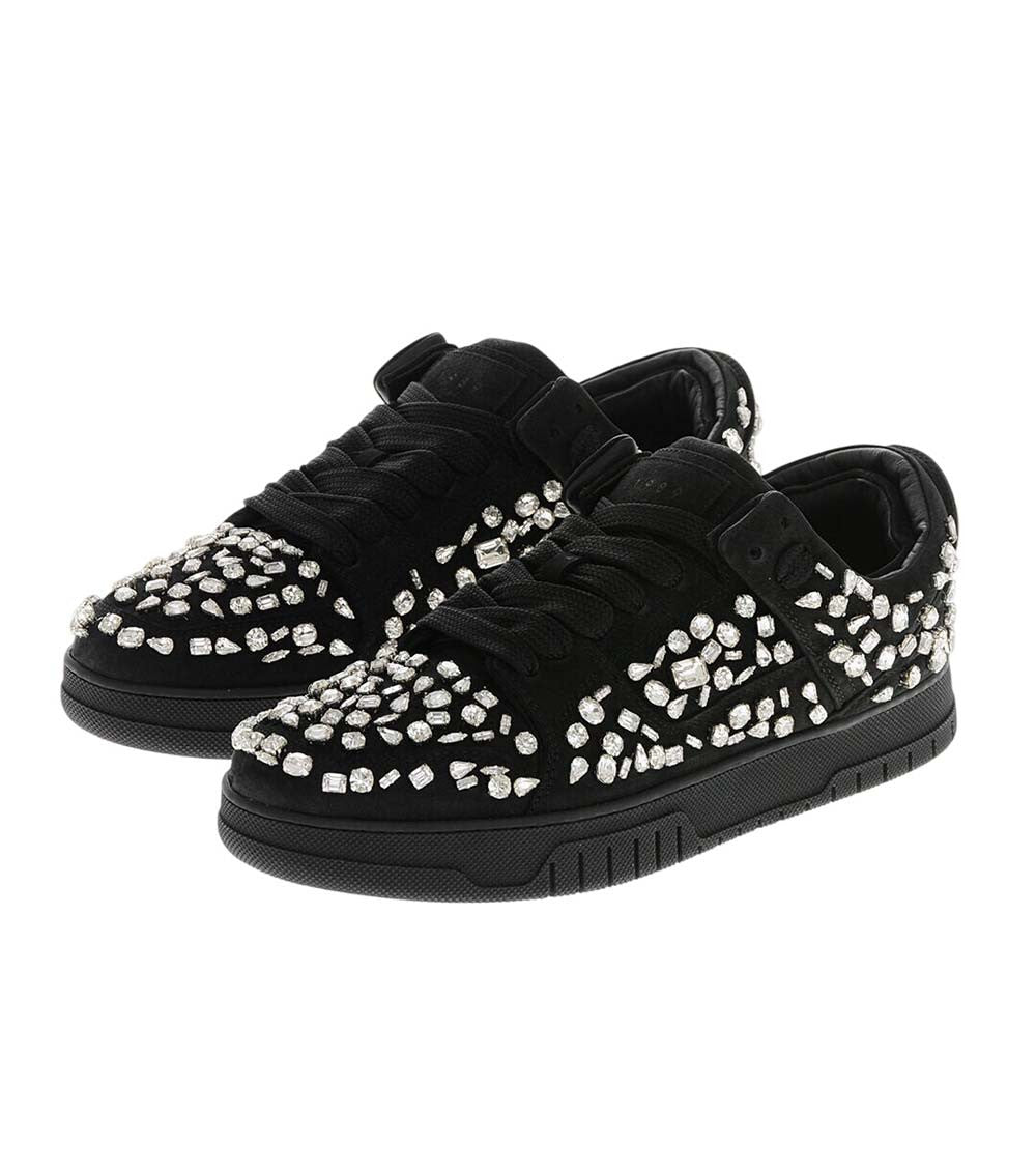 Black Low Leather Sneakers 2