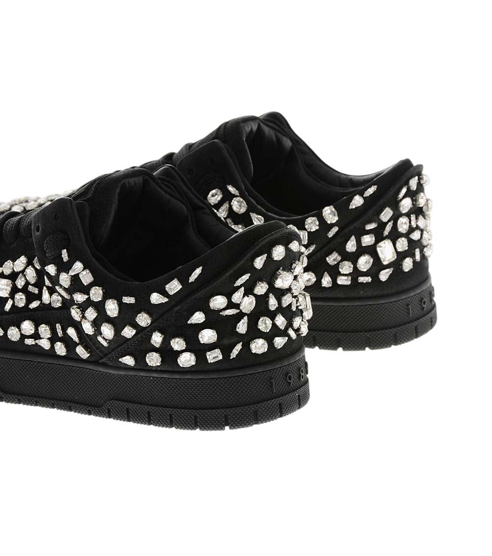 Black Low Leather Sneakers 3