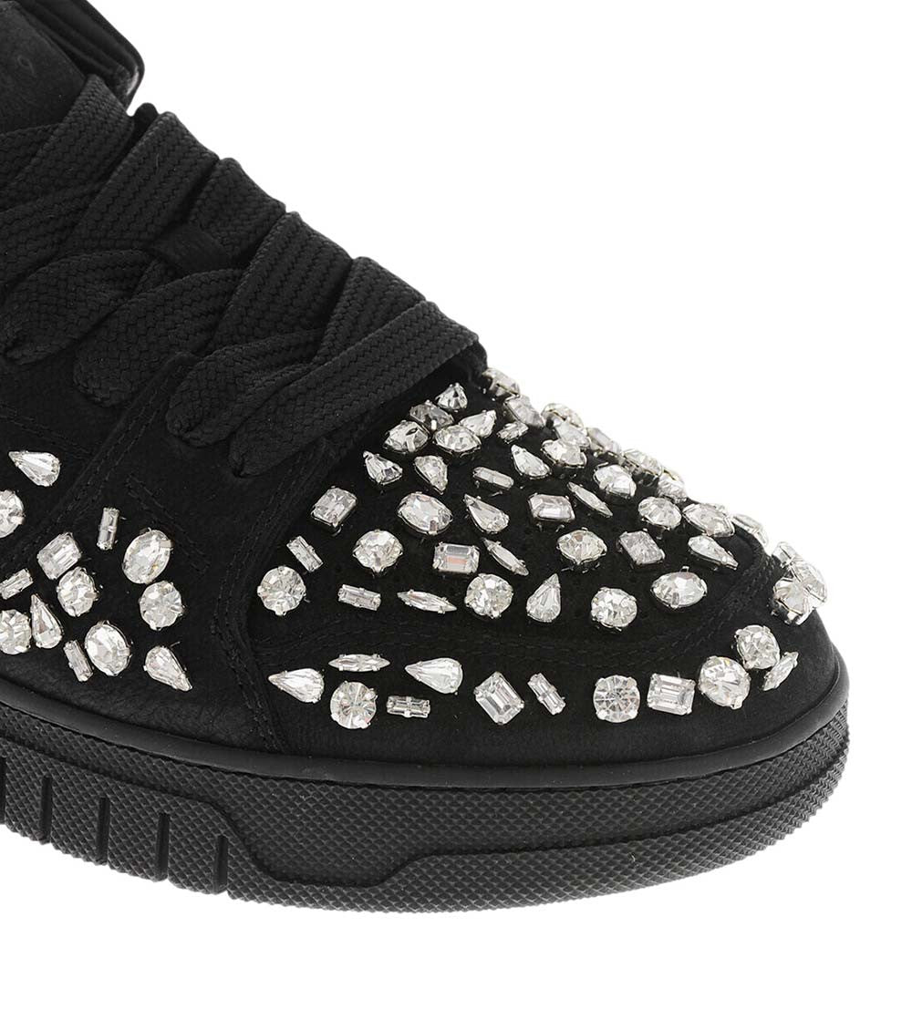 Black Low Leather Sneakers 4