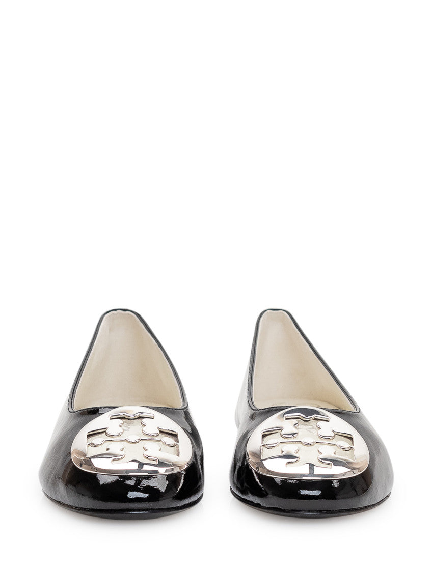Black Reva Logo Ballet Flats 2