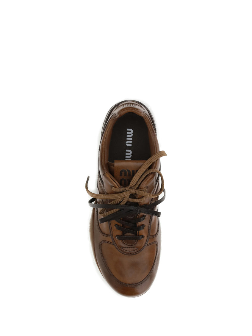 Brown Allacciate Sneakers 4