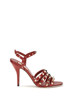Red Studded Rockstud Heels 1
