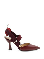Red Leather Pumps 1