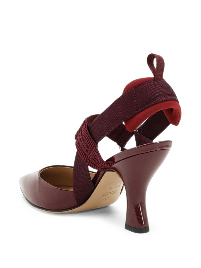 Red Leather Pumps 2