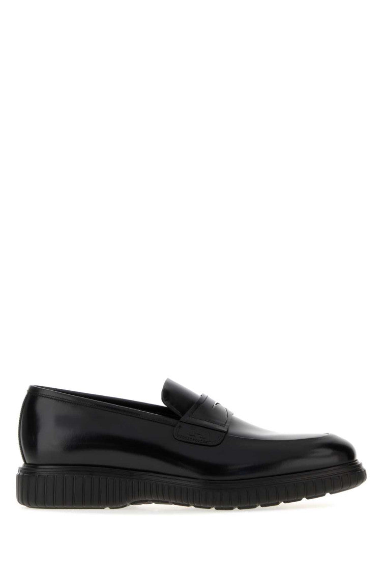 Black Leather Loafers 1
