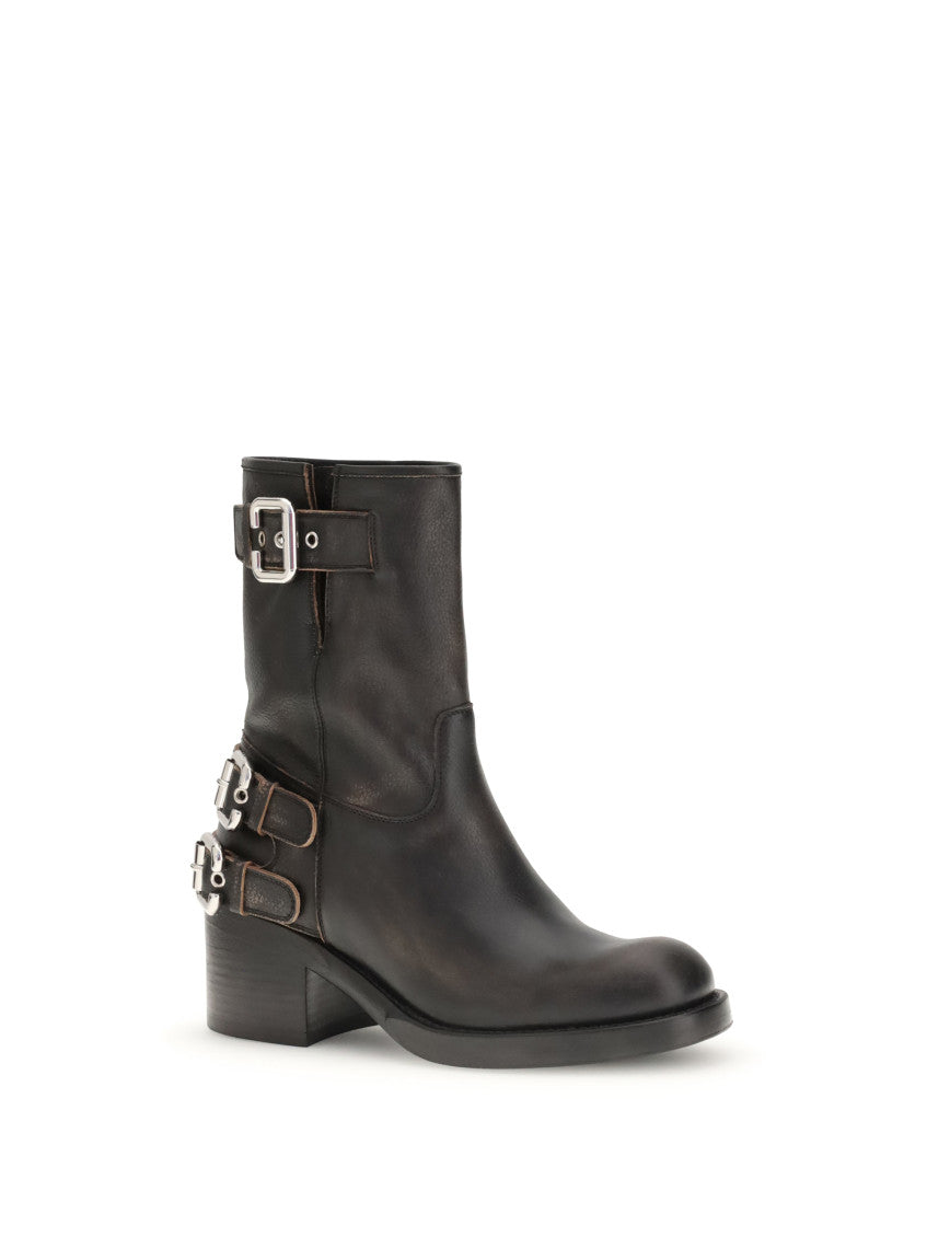 Black Leather Dakota Boots 2
